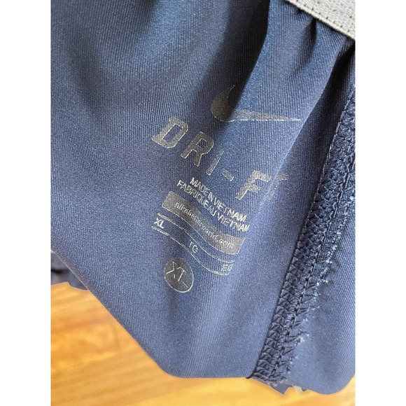 Nike Dri-Fit Men's Pants Track Basketball Y2k Ankle Zip Hem Flat Front‎ XL Blue - Picture 7 of 9